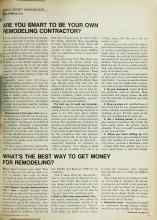 Better Homes & Gardens May 1969 Magazine Article: ARE YOU SMART TO BE YOUR OWN REMODELING CONTRACTOR?