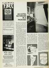 Better Homes & Gardens May 1969 Magazine Article: AN EXTRA BATHROOM IN A PACKAGE