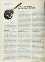 Better Homes & Gardens May 1969 Magazine Article: A CLOSE LOOK AT USED CAR BUYING