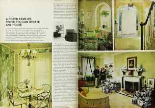 Better Homes & Gardens May 1969 Magazine Article: A DOZEN FAMILIES PROVE YOU CAN UPDATE ANY HOUSE