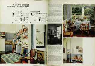 Better Homes & Gardens May 1969 Magazine Article: A STUFFY KITCHEN NOW HAS A GARDEN VIEW