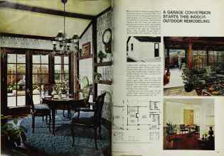 Better Homes & Gardens May 1969 Magazine Article: A GARAGE CONVERSION STARTS THIS INDOOR-OUTDOOR REMODELING