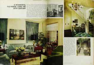 Better Homes & Gardens May 1969 Magazine Article: A WONDERFUL OLD HOUSE JOINS THE 20TH CENTURY