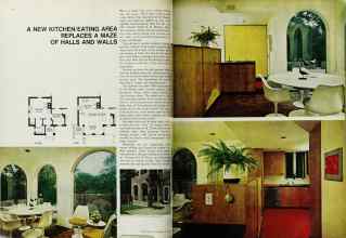 Better Homes & Gardens May 1969 Magazine Article: A NEW KITCHEN/EATING AREA REPLACES A MAZE OF HALLS AND WALLS