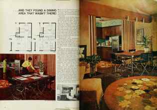 Better Homes & Gardens May 1969 Magazine Article: ... AND THEY FOUND A DINING AREA THAT WASN'T THERE!