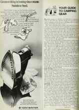 Better Homes & Gardens June 1969 Magazine Article: YOUR GUIDE TO CAMPING GEAR