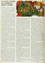 Better Homes & Gardens June 1969 Magazine Article: WALKING TOURS OF CANADA'S GREAT CITIES