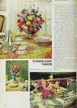 Better Homes & Gardens June 1969 Magazine Article: FLOWER-CART TABLES