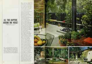 Better Homes & Gardens July 1969 Magazine Article: ALL THIS HAPPENS AROUND ONE HOUSE!
