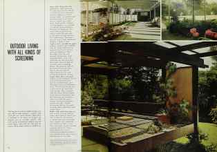 Better Homes & Gardens July 1969 Magazine Article: OUTDOOR LIVING WITH ALL KINDS OF SCREENING