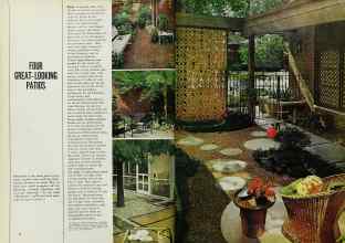 Better Homes & Gardens July 1969 Magazine Article: FOUR GREAT-LOOKING PATIOS