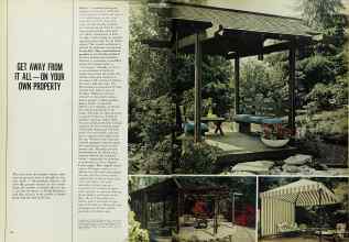 Better Homes & Gardens July 1969 Magazine Article: GET AWAY FROM IT ALL--ON YOUR OWN PROPERTY