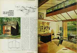 Better Homes & Gardens July 1969 Magazine Article: HERE'S THE WORKSHOP YOU'VE ALWAYS WANTED