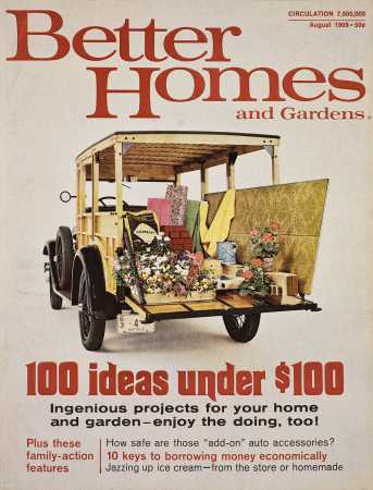 Better Homes & Gardens August 1969 Magazine Cover