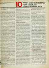 Better Homes & Gardens August 1969 Magazine Article: 10 MOST MISUNDERSTOOD POINTS ABOUT BORROWING MONEY