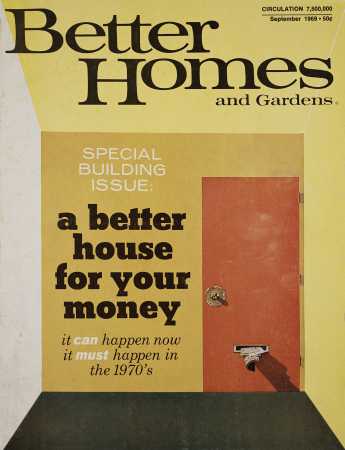 Better Homes & Gardens September 1969 Magazine Cover