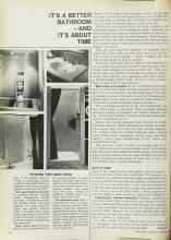 Better Homes & Gardens September 1969 Magazine Article: IT'S A BETTER BATHROOM--AND IT'S ABOUT TIME