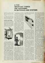 Better Homes & Gardens September 1969 Magazine Article: A FEW IMPORTANT THINGS ARE HAPPENING IN MATERIALS AND SYSTEMS