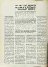 Better Homes & Gardens September 1969 Magazine Article: THE BUILDING INDUSTRY NEEDS A NEW APPROACH TO PRODUCT DESIGN!