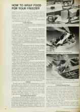Better Homes & Gardens September 1969 Magazine Article: HOW TO WRAP FOOD FOR YOUR FREEZER