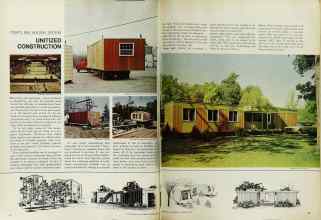 Better Homes & Gardens September 1969 Magazine Article: UNITIZED CONSTRUCTION