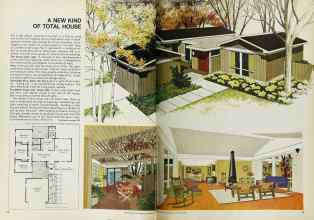 Better Homes & Gardens September 1969 Magazine Article: A NEW KIND OF TOTAL HOUSE