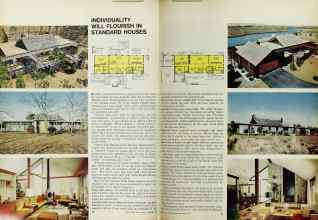 Better Homes & Gardens September 1969 Magazine Article: INDIVIDUALITY WILL FLOURISH IN STANDARD HOUSES