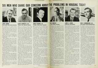 Better Homes & Gardens September 1969 Magazine Article: SIX MEN WHO SHARE OUR CONCERN ABOUT THE PROBLEMS IN HOUSING TODAY