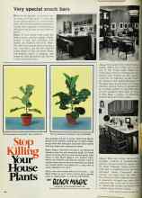 Better Homes & Gardens October 1969 Magazine Article: Very special snack bars