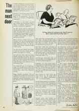 Better Homes & Gardens October 1969 Magazine Article: The man next door