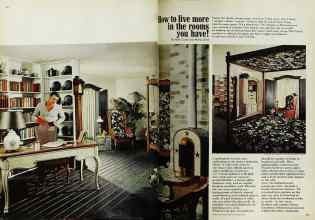 Better Homes & Gardens October 1969 Magazine Article: How to live more in the rooms you have!