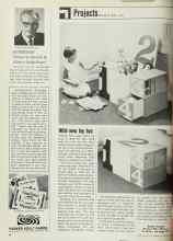 Better Homes & Gardens November 1969 Magazine Article: Wild new toy box