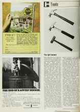 Better Homes & Gardens November 1969 Magazine Article: The right hammer