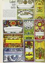 Better Homes & Gardens November 1969 Magazine Article: Label cutouts