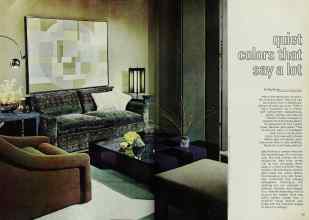 Better Homes & Gardens November 1969 Magazine Article: Quiet colors that say a lot