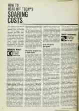 Better Homes & Gardens January 1970 Magazine Article: HOW TO HEAD OFF TODAY'S SOARING COSTS