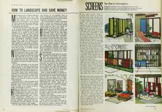 Better Homes & Gardens January 1970 Magazine Article: HOW TO LANDSCAPE AND SAVE MONEY