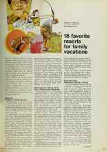 Better Homes & Gardens February 1970 Magazine Article: 18 favorite resorts for family vacations