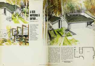 Better Homes & Gardens February 1970 Magazine Article: A 1970 workshop & garage...