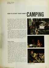 Better Homes & Gardens March 1970 Magazine Article: HOW TO START YOUR FAMILY CAMPING