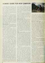 Better Homes & Gardens March 1970 Magazine Article: A BASIC GUIDE FOR NEW CAMPERS