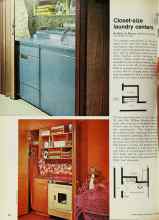 Better Homes & Gardens April 1970 Magazine Article: Closet-size laundry centers
