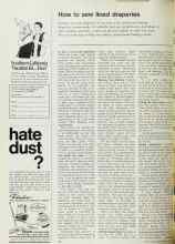 Better Homes & Gardens April 1970 Magazine Article: How to sew lined draperies