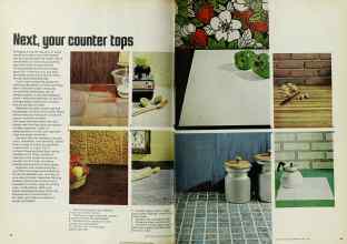 Better Homes & Gardens April 1970 Magazine Article: Next, your counter tops