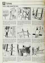 Better Homes & Gardens May 1970 Magazine Article: Ladder safety around the home