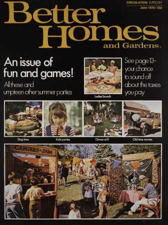 Better Homes & Gardens June 1970 Magazine Cover
