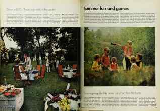 Better Homes & Gardens June 1970 Magazine Article: Summer fun and games