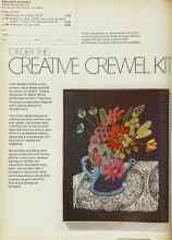 Better Homes & Gardens July 1970 Magazine Article: ORDER THIS CREATIVE CREWEL KIT