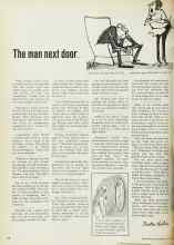 Better Homes & Gardens July 1970 Magazine Article: The man next door
