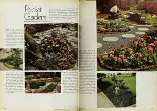 Better Homes & Gardens August 1970 Magazine Article: Pocket Gardens